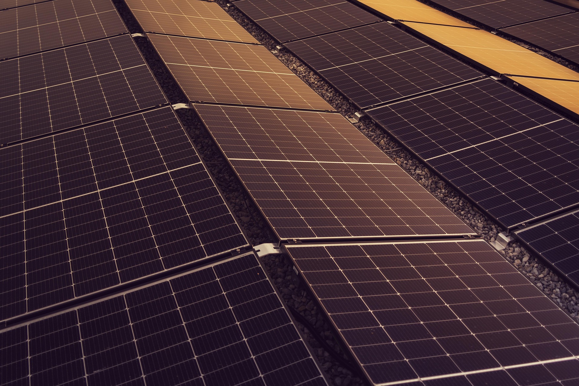 Illustration of a solar installation wireframe